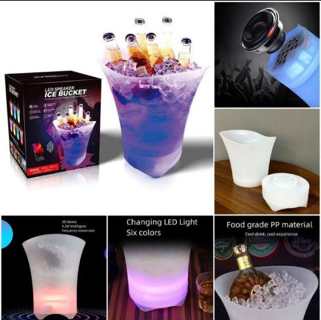 Cubeta LED con parlante 5lt