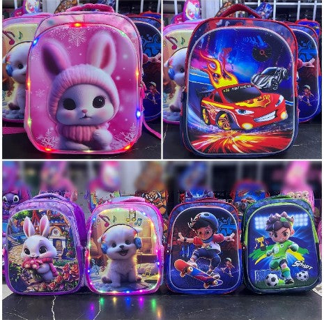 Mochila 3D LED infantil