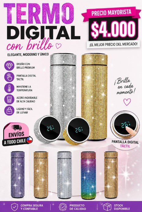 Termo con brillo 500ML