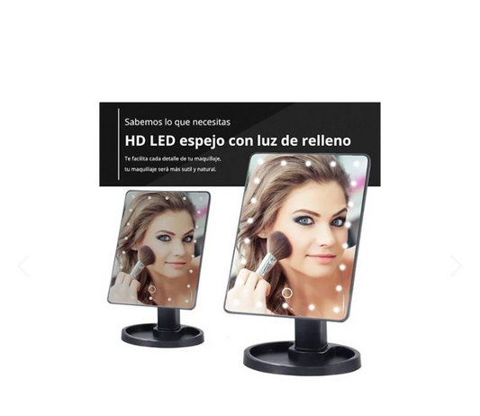 Espejo Maquillaje LED 360° 22 Luces LED