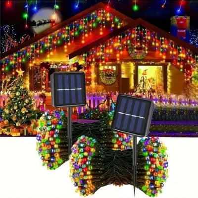 Luces LED solar multicolor
