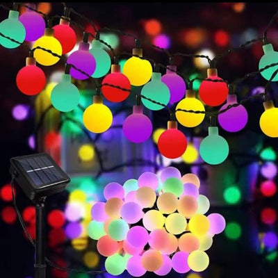 Luz LED solar pompón