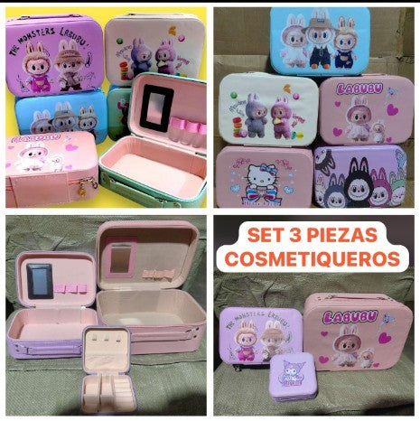 Set 3 cosmetiqueros